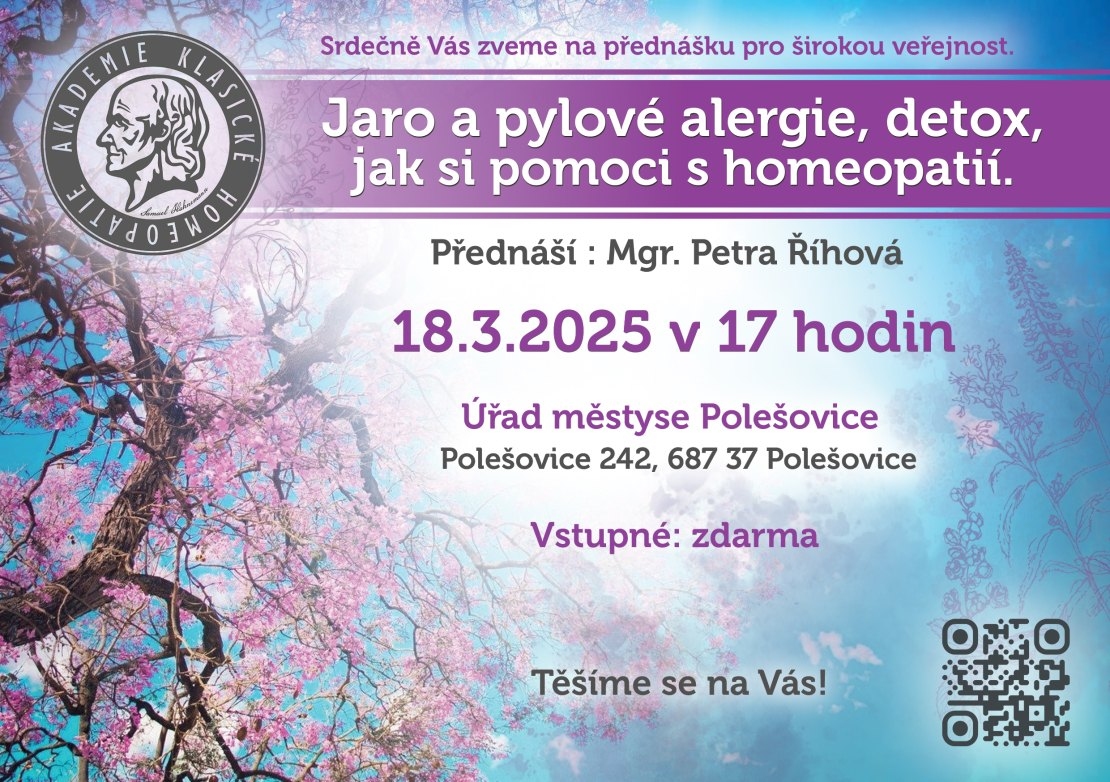 Jaro a pylové alergie, detox, jak si pomoci s homeopatií