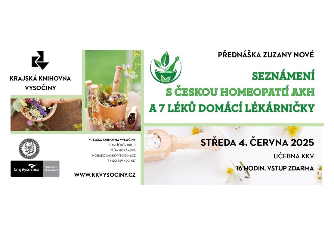Seznámení se s Českou homeopatií AKH a 7 léků domácí lékárničky