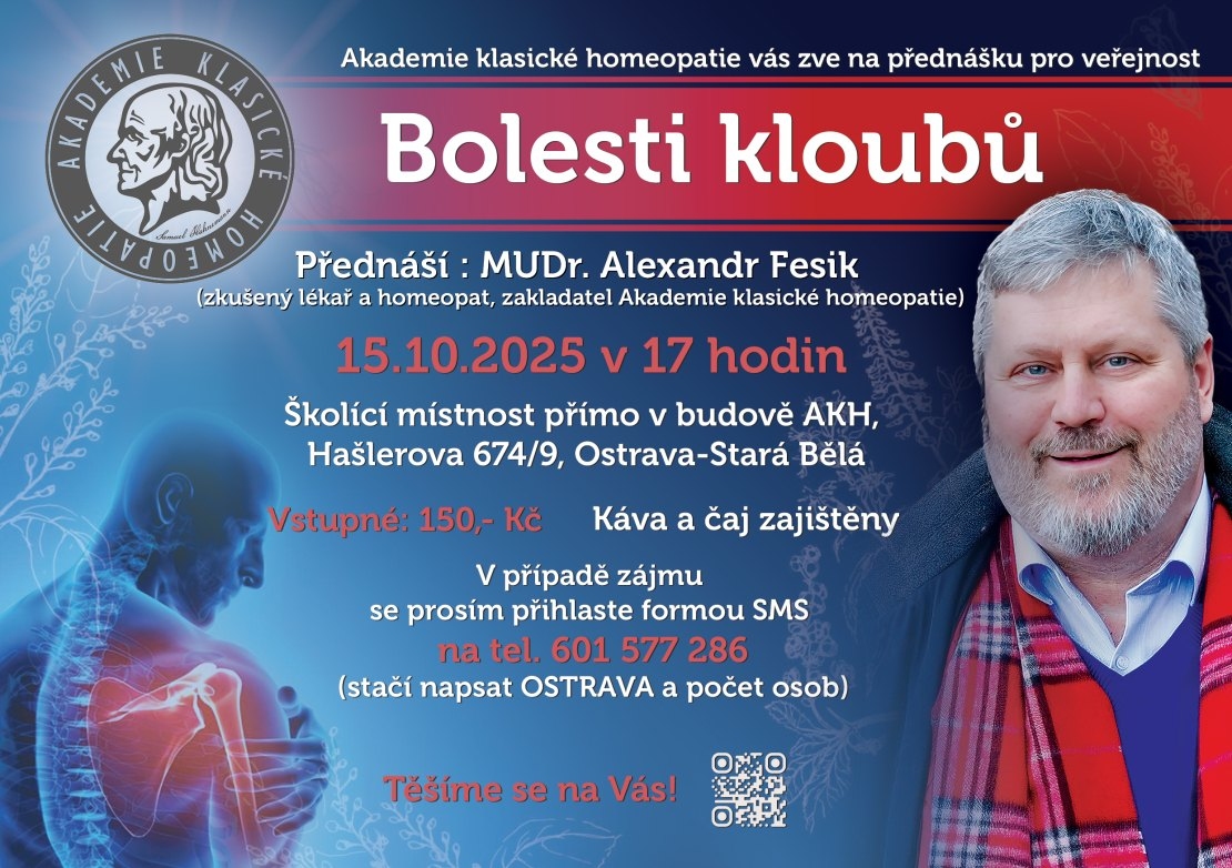 Bolesti kloubů – jak může pomoci homeopatie