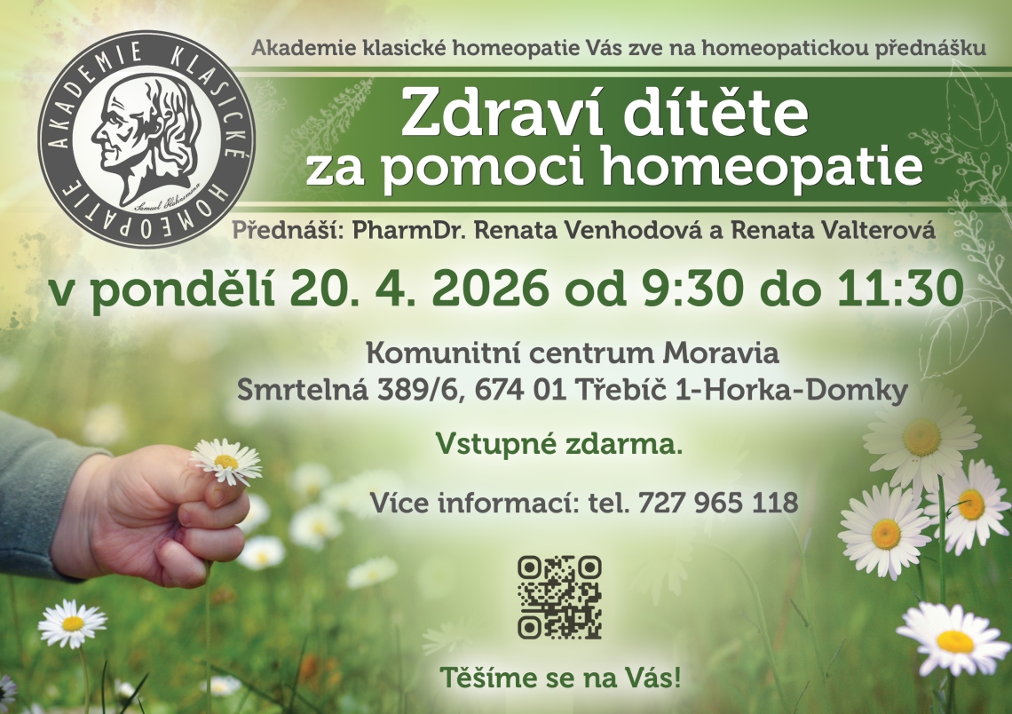 Zdraví dítěte za pomoci homeopatie