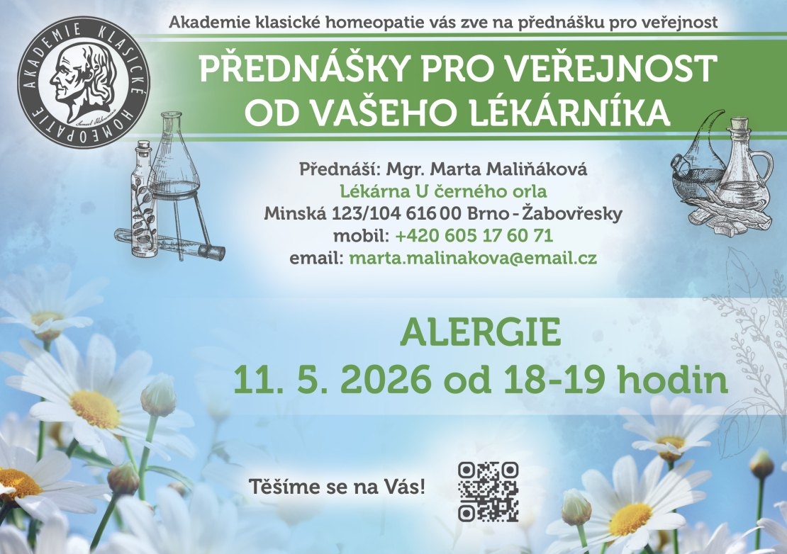 Přednášky pro veřejnost od vašeho lékárníka - Alergie