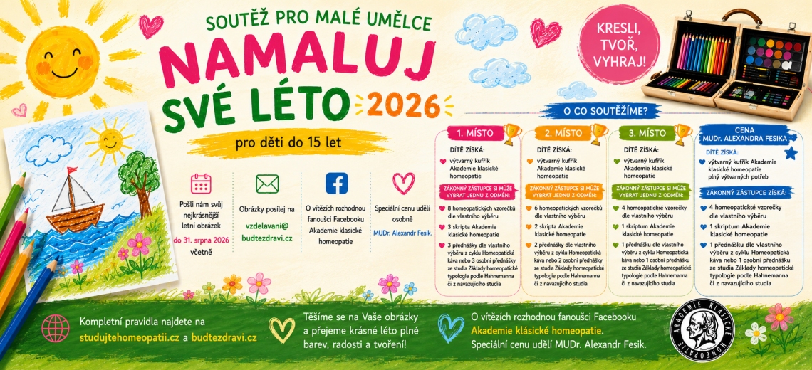 Namaluj své léto 2026 - Letní výtvarná soutěž pro děti do 15 let