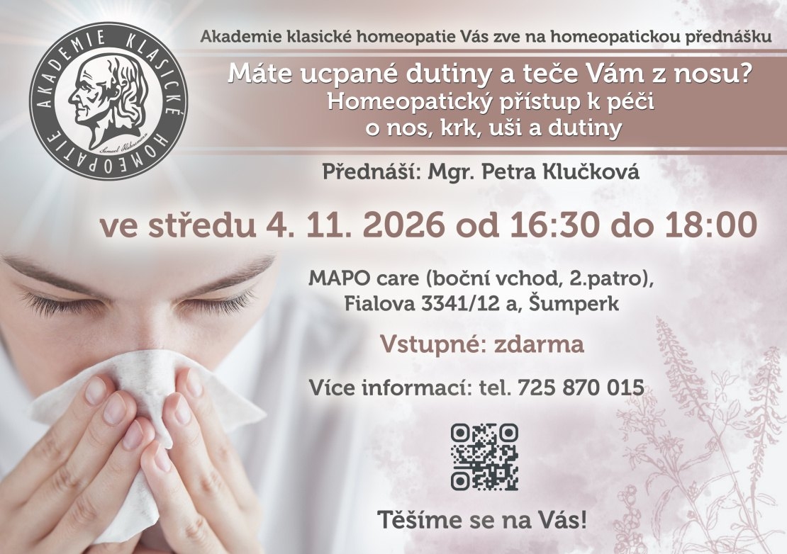 Máte ucpané dutiny a teče Vám z&nbsp;nosu?